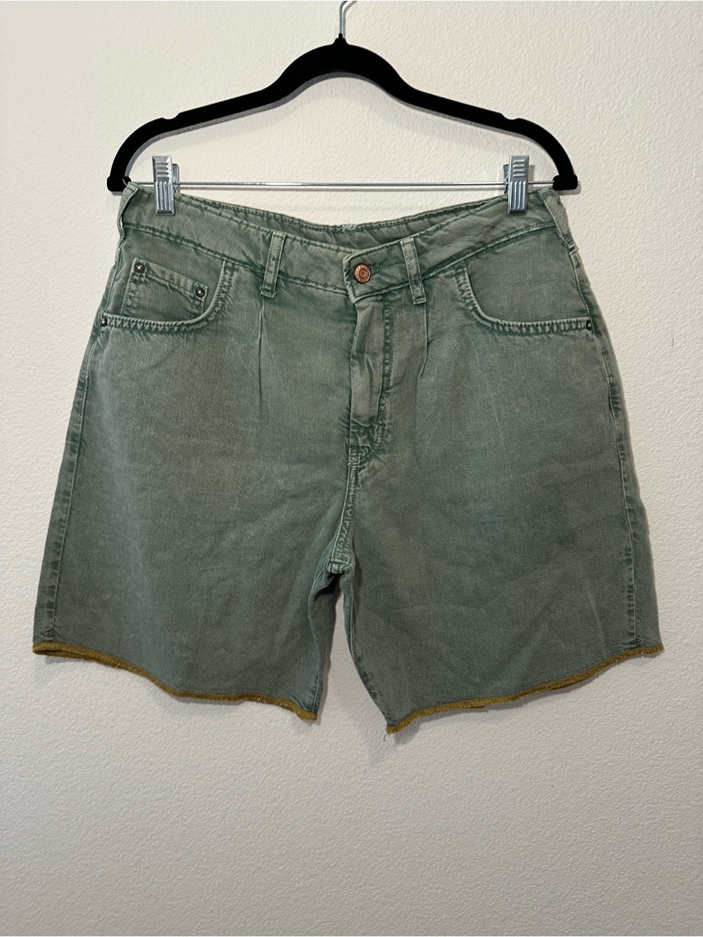 Anthropologie Pilcro washed moss denim shorts, 28 NWOT